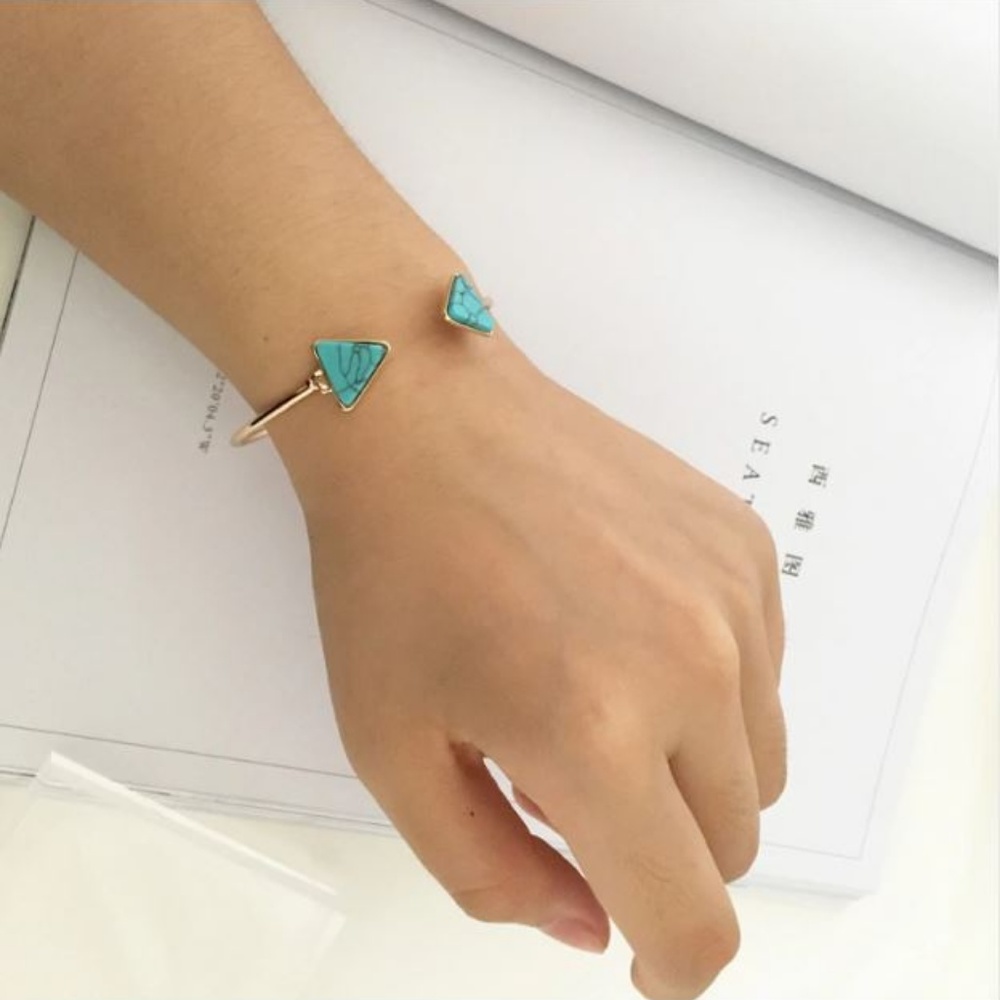 4 for $25 Natural Stone Marble Arrow Bracelet - Picture 4 of 5